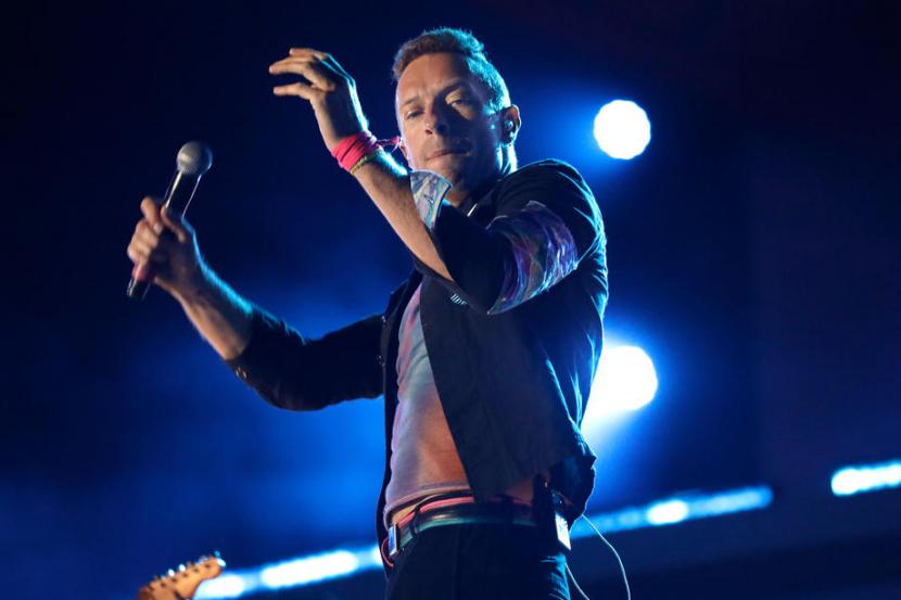 Vokalis Coldplay, Chris Martin. Penawaran want to sell (WTS) tiket konser Coldplay marak di media sosial.