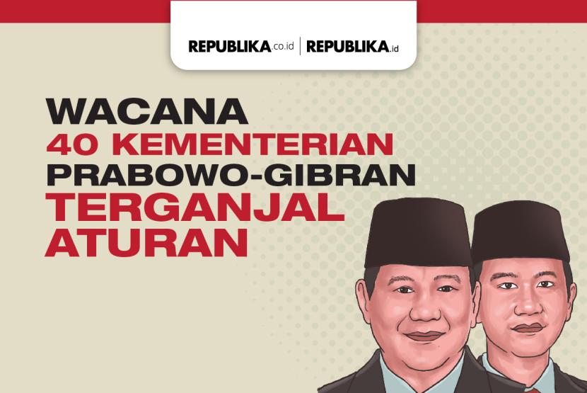 Wacana 40 Kementerian Prabowo-Gibran Terganjal Aturan