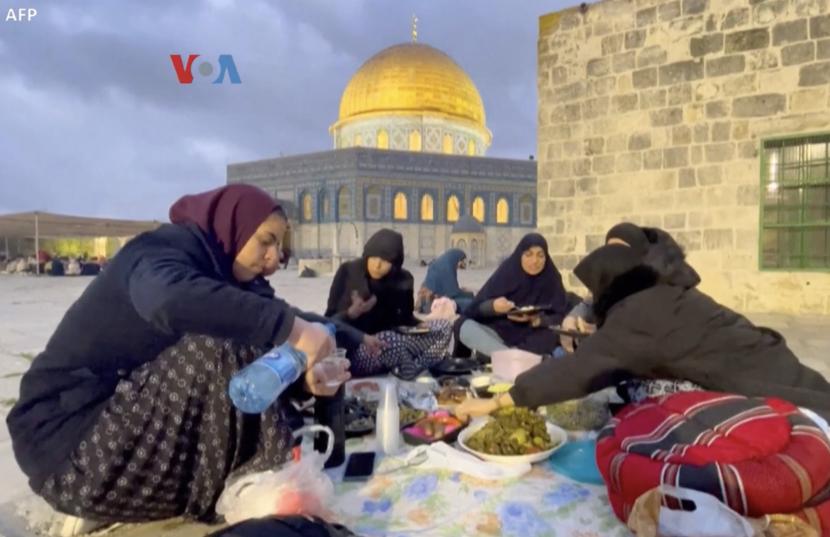 Warga Palestina di wilayah pendudukan Yerusalem Timur mempersiapkan Ramadhan dengan diliputi ketakutan. (ilustrasi)