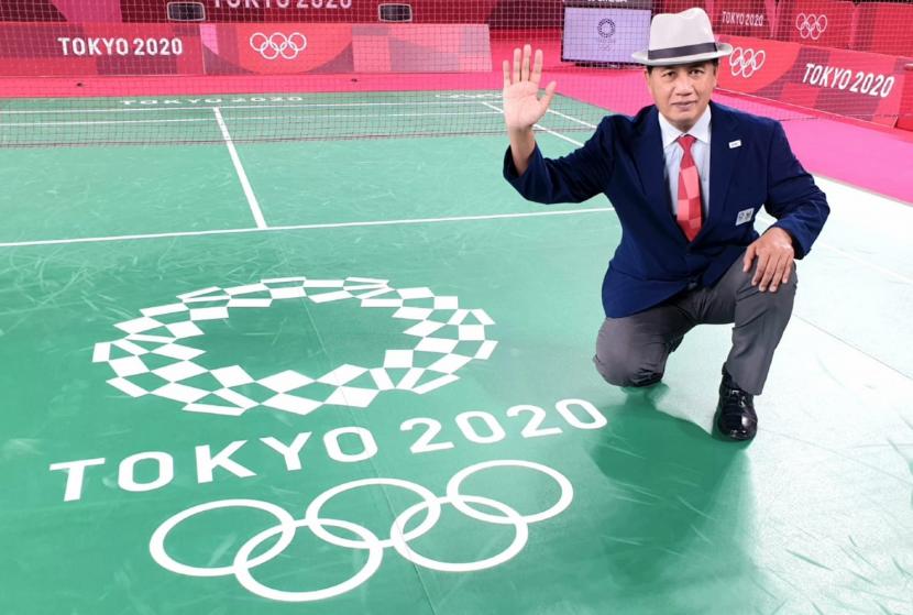 Wahyana, wasit bulu tangkis Olimpiade Tokyo 2020 asal Indonesia.
