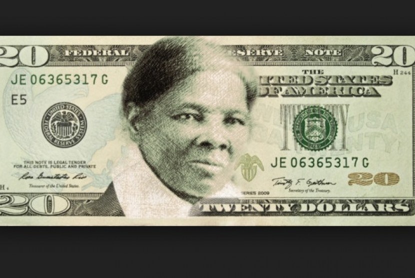 Wajah Harriet Tubman di uang 20 dolar AS