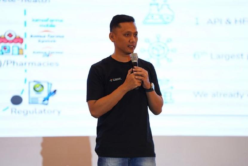 Wakil Direktur Utama Bio Farma Soleh Ayubi resmi membuka gelaran kompetisi Bio Farma x MIT Hacking Medicine di Bali pada 24 Agustus 2023.