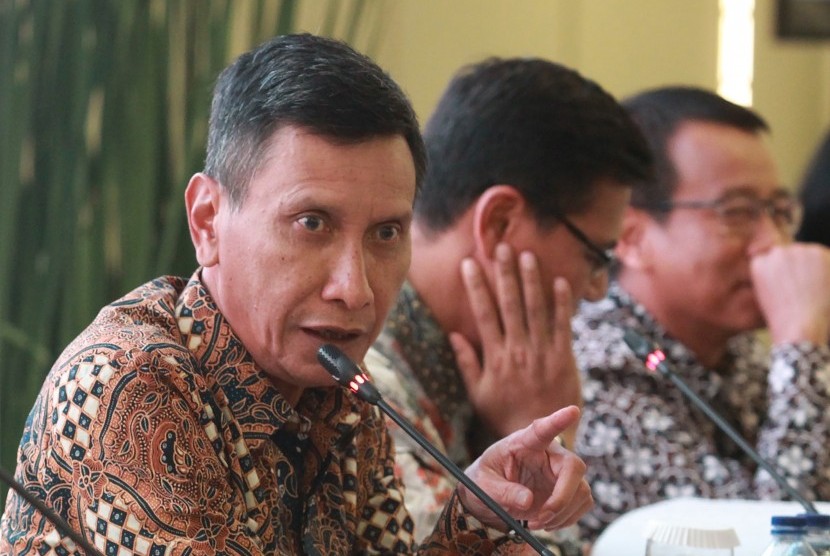 Wakil Direktur Utama BNI Herry Sidharta memaparkan Laporan Kinerja BNI 2018 di Jakarta, Rabu (23/1/2019).