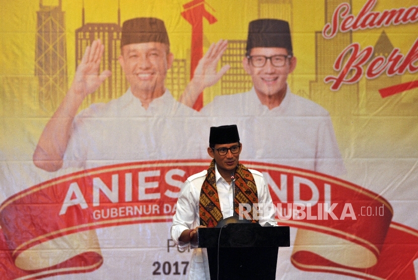 Wakil Gubernur DKI Jakarta Terpilih Sandiaga Uno