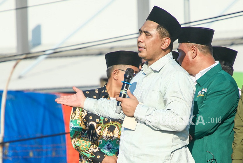 Wakil Gubernur Jawa Tengah (Jateng) Taj Yasin bicara soal rencana pembangunan peternakan babi di Jepara.
