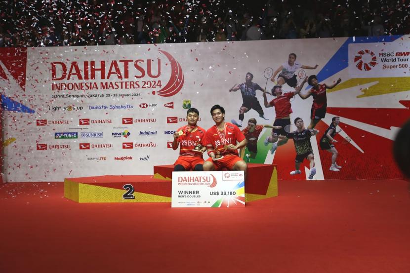 Wakil Indonesia yang berhasil meraih juara pada Indonesia Masters 2024 yaitu Leo Rolly Carnando/Daniel Marthin (ganda putra)