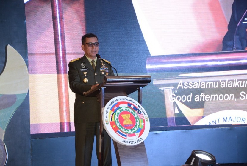 Wakil Kepala Staf Angkatan Darat (Wakasad), Letnan Jenderal TNI Tatang Sulaiman, Buka ASEAN Sergeant Major Annual Meeting (ASMAM) ke-9 Tahun 2019 di Hotel Aryaduta Bandung, Jabar, Senin, (25/11).