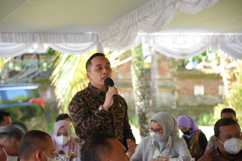 Wakil Ketua BKSAP DPR RI Putu Supadma Rudana saat memimpin kegiatan BKSAP SDGs Day di Kabupaten, Jembrana, Bali, Selasa, (31/8).
