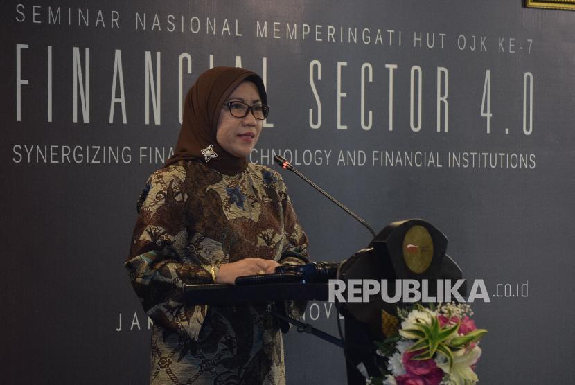 Wakil Ketua Dewan Komisioner OJK Nurhaida. OJK mengungkapkan lima tantangan bagi pelaku teknologi finansial di tengah era ekonomi digital.