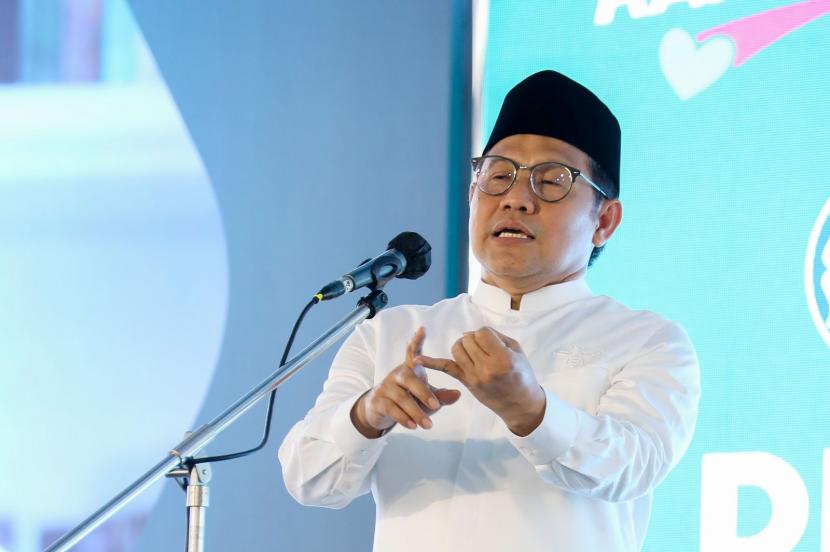 Ketua Majelis Pembinan Nasional Pengurus Besar Pergerakan Mahasiswa Islam Indonesia (PB PMII) Abdul Muhaimin Iskandar (Cak Imin)