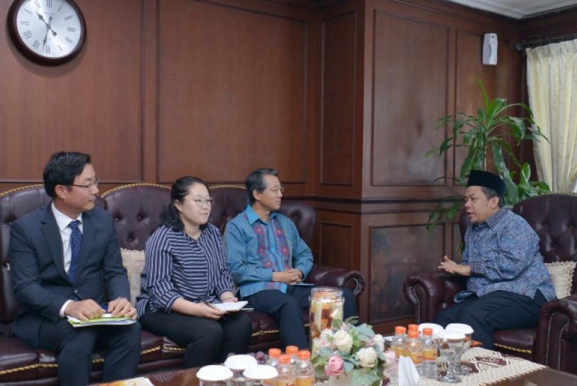Wakil Ketua DPR RI Fahri Hamzah menerima Duta Besar Korsel untuk Indonesia