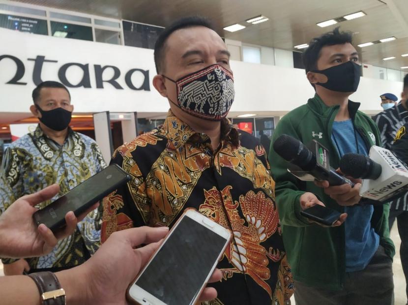 Wakil Ketua DPR sekaligus Ketua Harian Partai Gerindra, Sufmi Dasco Ahmad saat ditemui di Kompleks Parlemen Senayan, Jakarta, Selasa (4/8). 