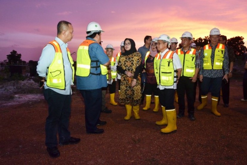 Wakil Ketua Komisi VII DPR RI Eni Maulani Saragih saat kunjungan kerja ke Pangkal Pinang, Provinsi Babel.