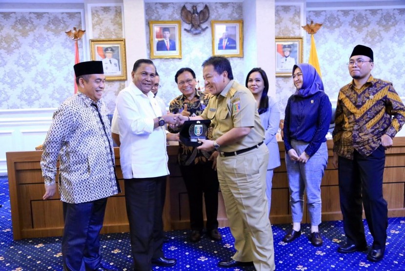 Wakil Ketua Komite II DPD RI Bustami Zainudin saat Kunjungan Kerja Pengawasan Komite II ke Provinsi Lampung.