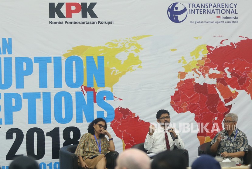 Transparency International Indonesia (TII) merilis Corruption Perception Index (CPI) alias Indeks Persepsi Korupsi (IPK) Indonesia 2018 pada Selasa (29/1). (Ilustrasi)