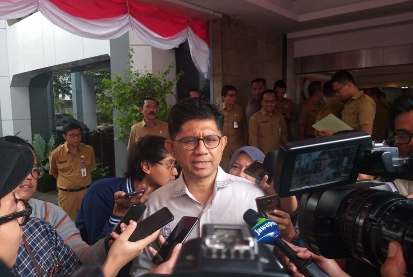 Wakil Ketua KPK Laode Muhammad Syarif di Gedung Kemendagri, Jakarta Pusat, Selasa (27/8).
