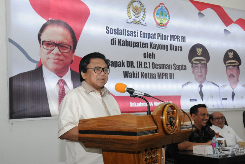 Wakil Ketua Majelis Permusyawaratan Rakyat (MPR) Oesman Sapta Odang.