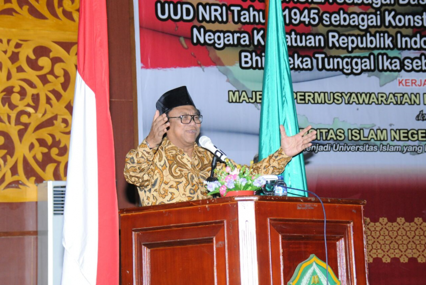 Wakil Ketua Majelsi Permusyawaratan Rakyat (MPR) sekaligus Ketua Dewan Perwakilan Daerah (DPD), Oesman Sapta.