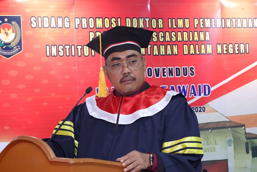 Wakil Ketua MPR Jazilul Fawaid menjadi doktor lulusan Institut Ilmu Pemerintahan Dalam Negeri (IPDN) yang ke-120. 