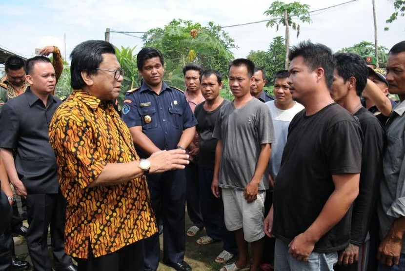 Wakil Ketua MPR Oesman Sapta melakukan kunjungan kerja di Kubu Raya, Kalimantan  Barat, Selasa (21/3). 