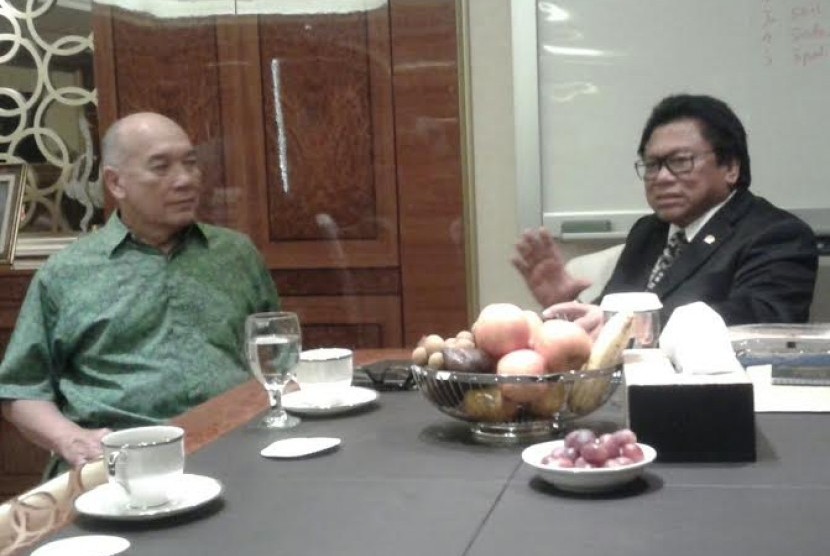 Wakil Ketua MPR Oesman Sapta menerima kunjungan Peter F Gontha