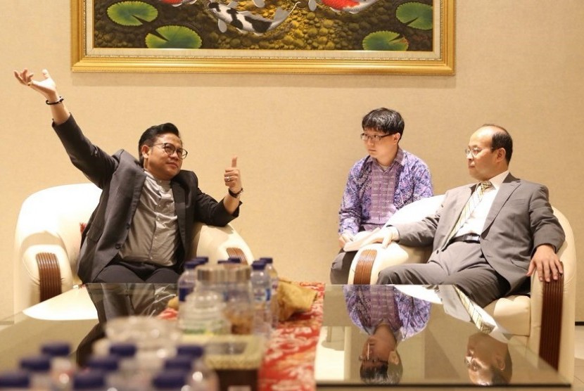 Wakil Ketua MPR RI Abdul Muhaimin Iskandar menerima kunjungan Duta Besar China Xiao Qian, pada Jumat (25/5).