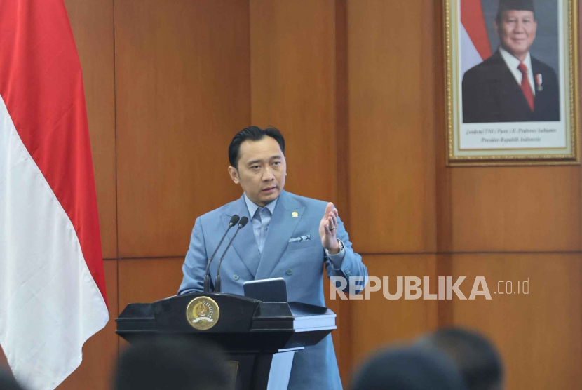 Wakil Ketua MPR RI dari Partai Demokrat, Edhie Baskoro Yudhoyono  dalam Kegiatan Tematik bertajuk ‘Urgensi PPHN Sebagai Pedoman dan Arah Pembangunan Nasional yang digelar Bakohumas MPR.