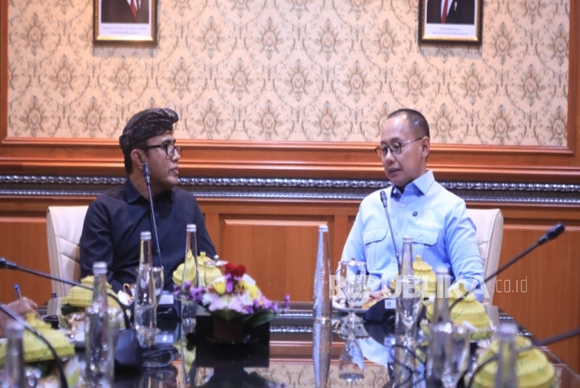 Wakil Ketua MPR RI Eddy Soeparno bertemu dengan Walikota Denpasar I Gusti Ngurah Jaya Negara