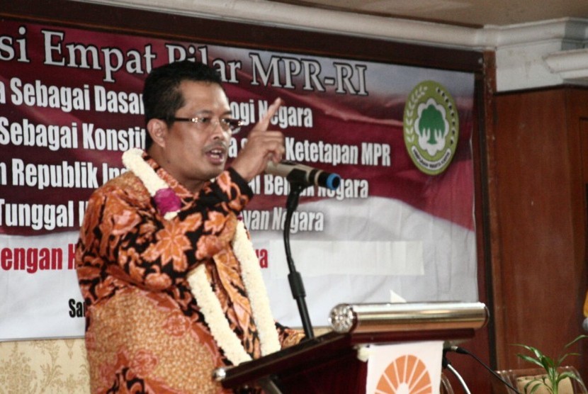 Wakil Ketua MPR RI, Mahyudin, Mahyudin melakukan Sosialisasi Empat Pilar MPR RI di Hotel Grand Victoria Samarinda, Kalimantan Timur, Kamis (24/8).