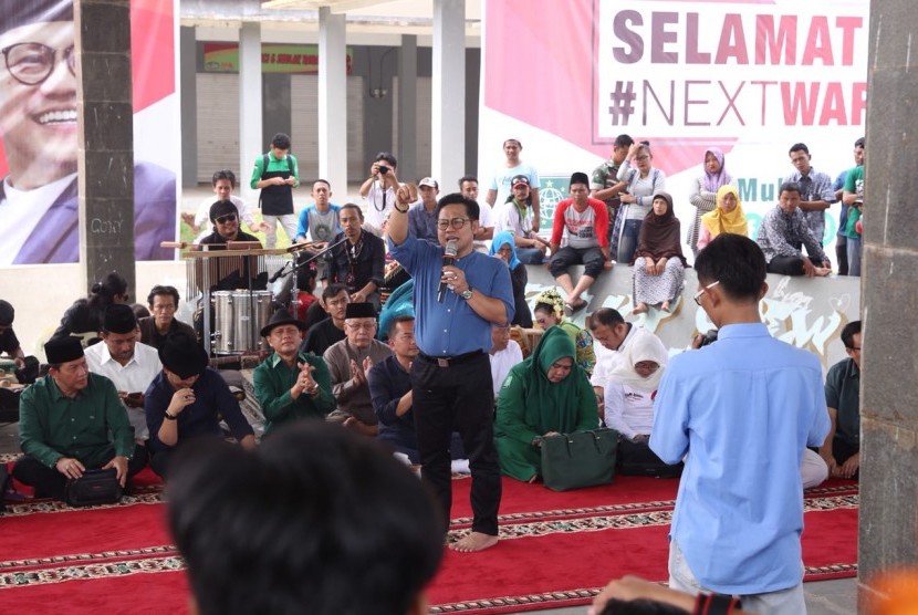 Wakil Ketua MPR RI Muhaimin Iskandar saat meninjau Pasar Plered, Cirebon. (Ilustrasi)