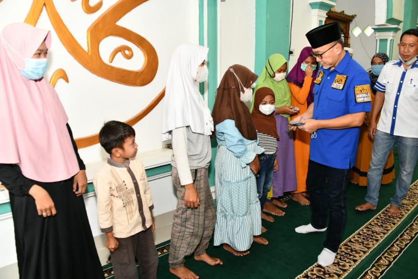 Wakil Ketua MPR Zulkifli Hasan, saat safari Ramadhan ke Lampung Selatan, Rabu (29/4).