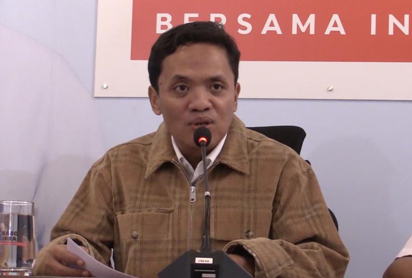 Wakil Ketua TKN Prabowo-Gibran Habiburokhman. Waketum Gerindra sebut sudah ada elite parpol lawan yang minta masuk kabinet Prabowo.