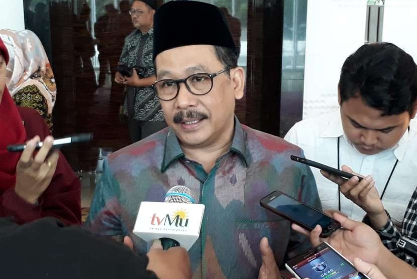 Wakil Ketua Umum MUI, Zainut Tauhid Sa'adi di sela-sela seminar nasional penanggulangan bahaya radikalisme dan ekstremisme di Indonesia pada Rabu (3/10) di Hotel JS Luwansa, Jakarta.