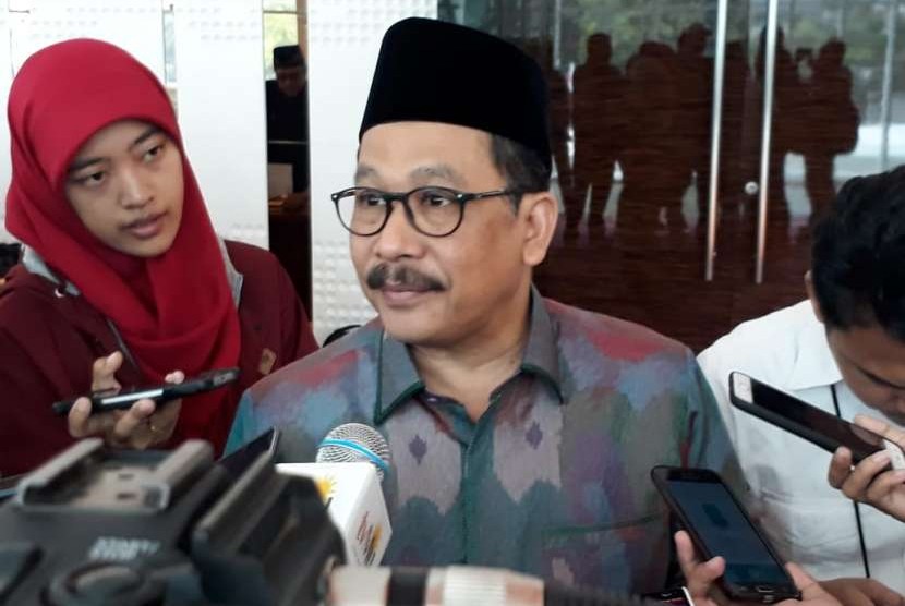 Wakil Ketua Umum MUI Zainut Tauhid Sa'adi di sela-sela seminar nasional penanggulangan bahaya radikalisme dan ekstremisme di Indonesia pada Rabu (3/10) di Hotel JS Luwansa, Jakarta.