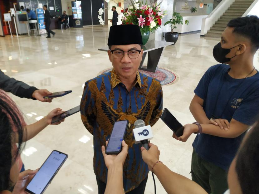 Wakil Ketua Umum PAN, Yandri Susanto, di Kompleks Parlemen Senayan, Jakarta, Selasa (28/6). 