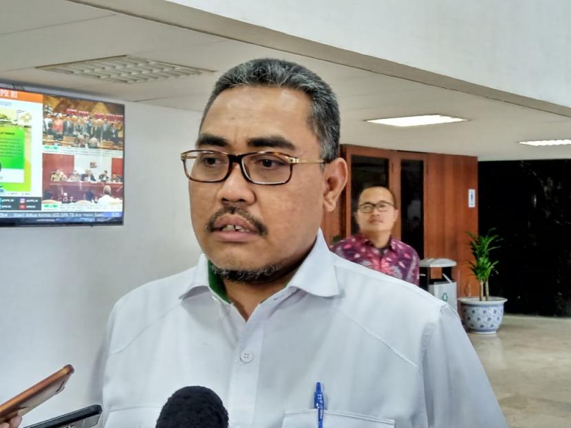 Wakil Ketua Umum Partai Kebangkitan Bangsa (PKB), Jazilul Fawaid di Gedung Nusantara III, Kompleks Parlemen, Jakarta, Jumat (6/3).