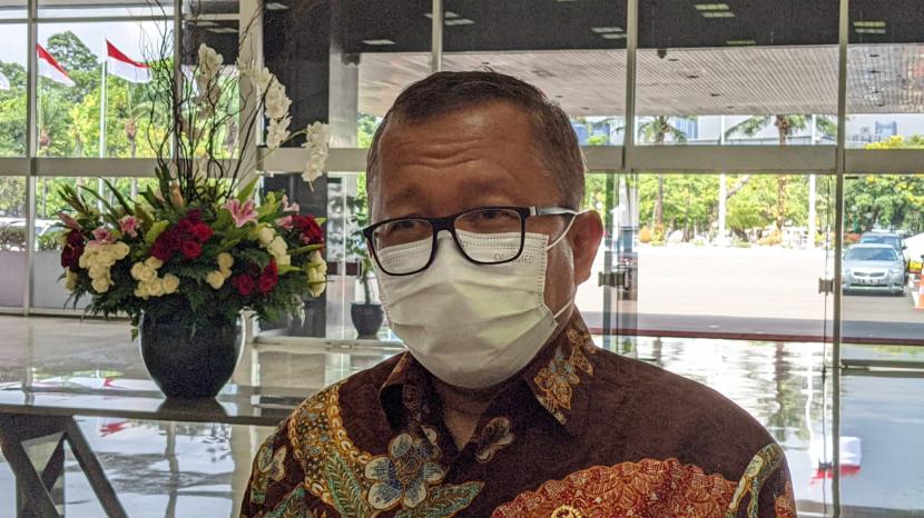 Anggota Komisi III DPR Arsul Sani di Gedung Nusantara III, kompleks Parlemen, Jakarta.