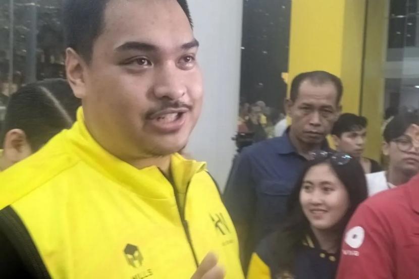 Wakil Ketua Umum (Waketum) DPP Partai Golkar Dito Ariotedjo di gedung DPP Partai Golkar, Jakarta Barat, Selasa (13/8/2024) malam WIB.