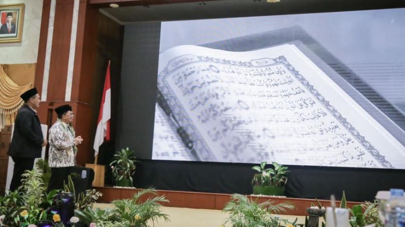 Wakil Menteri Agama (Wamenag) Zainut Tauhid Saadi melaunching Musabaqah Tilawatil Qur