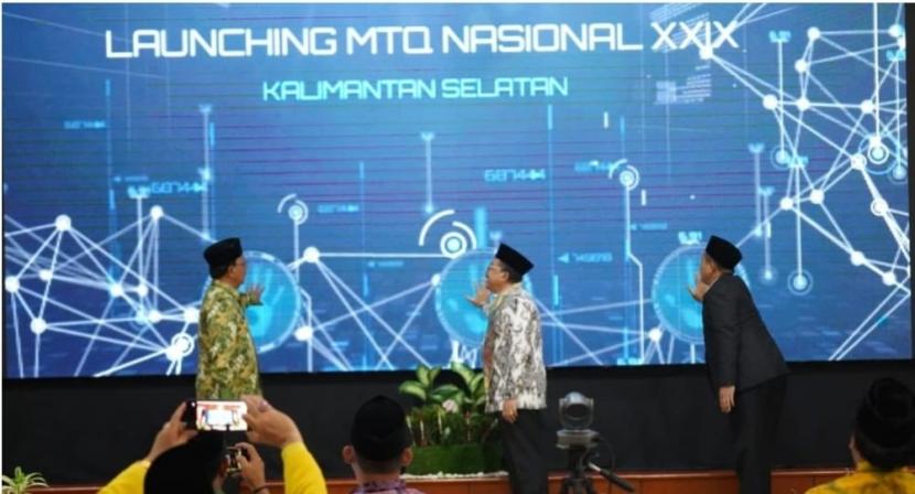 Wakil Menteri Agama, Zainut Tauhid Saadi di Banjarmasin, Kamis ( 15/08/2022) meresmikan penyelanggaraan Musabaqah Tilawatil Quran (MTQ) ke XXIX Tingkat Nasional di Provinsi (Pemprov) di Kalimantan Selatan (Kalsel) pada tanggal 10 – 19 Oktober 2022.