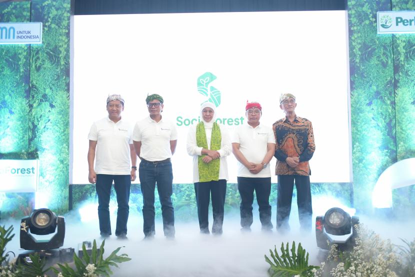 Wakil Menteri BUMN, Pahala Nugraha Mansyuri, mengapresiasi inovasi Perhutani melalui aplikasi social partnership SocioForest. 