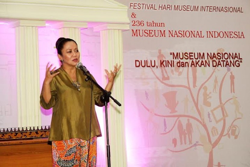 Wakil Menteri Pendidikan dan Kebudayaan Wiendu Nuryanti dalam kegiatan bertajuk Festival Hari Museum Internasional dan 236 Tahun Museum Nasional Indonesia dengan tema 