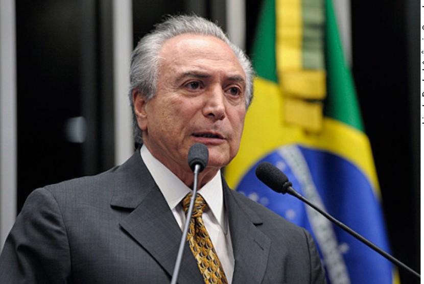 Presiden Sementara Brasil Michel Temer 