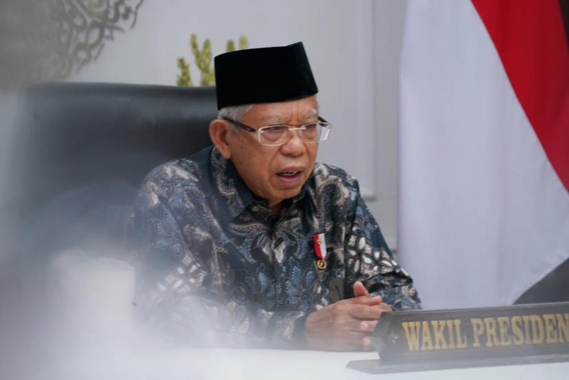 Wakil Presiden KH Ma'ruf Amin. Penanganan stunting jadi modal dasar Visi Indonesia Emas 2045.