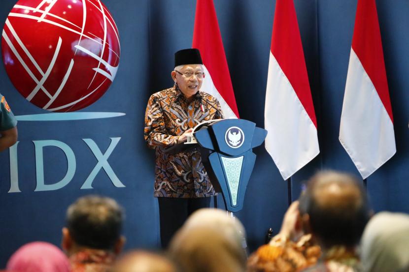 Wakil Presiden Republik Indonesia KH Maruf Amin menyampaikan apresiasi atas pencapaian positif kinerja Pasar Modal Indonesia.