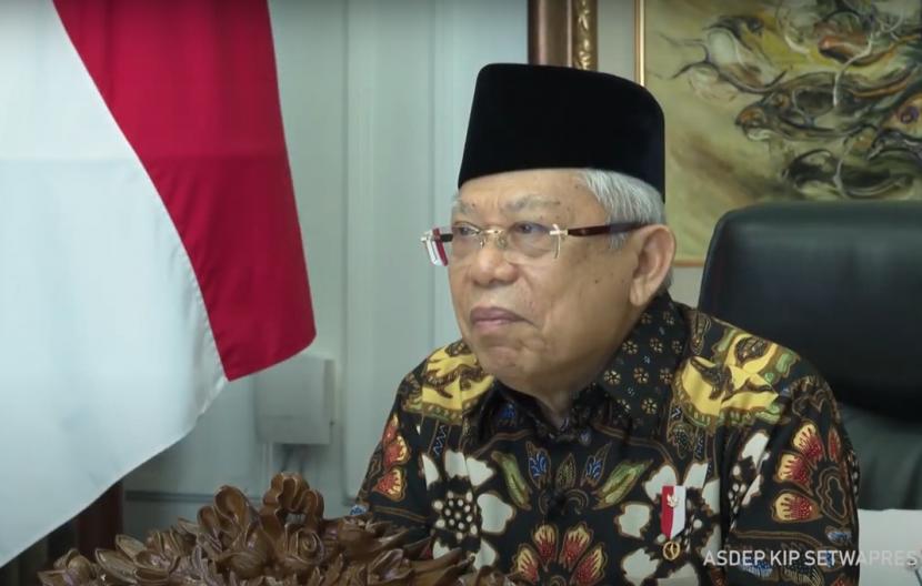 Wakil Presiden KH Ma'ruf Amin. Wapres mendorong pengembangan fintech syariah.