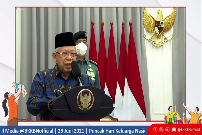 Wakil Presiden Republik Indonesia (Wapres) KH Maruf Amin.