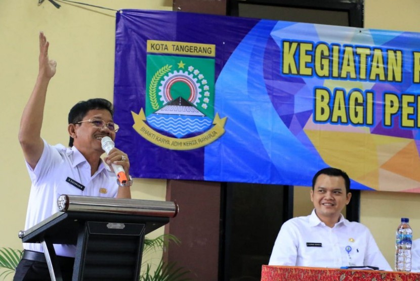 Wakil Wali Kota Tangerang, Sachrudin (kiri).