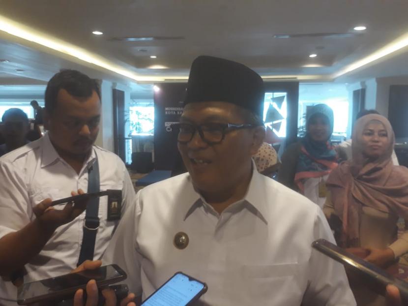 Wali Kota Bandung, Oded M Danial, Rabu (11/3).(Republika/M Fauzi Ridwan)