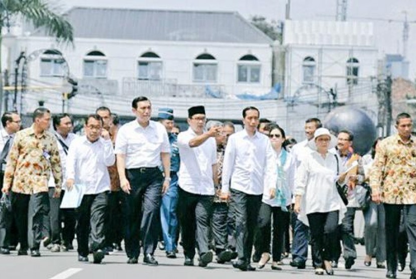 Wali Kota Bandung Ridwan Kamil bersama Presiden Jokowi.